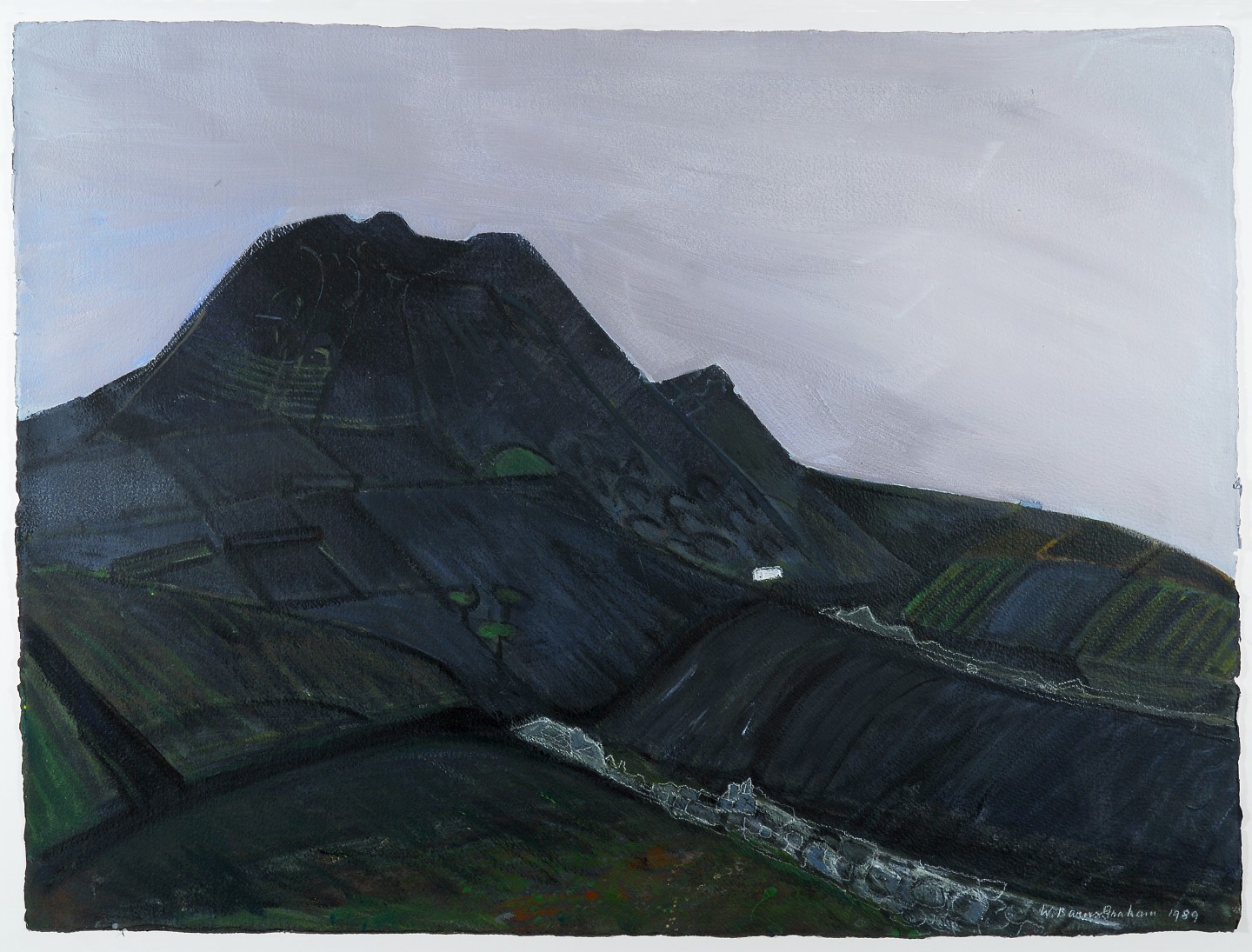 Maquez 1989, acrylic on paper