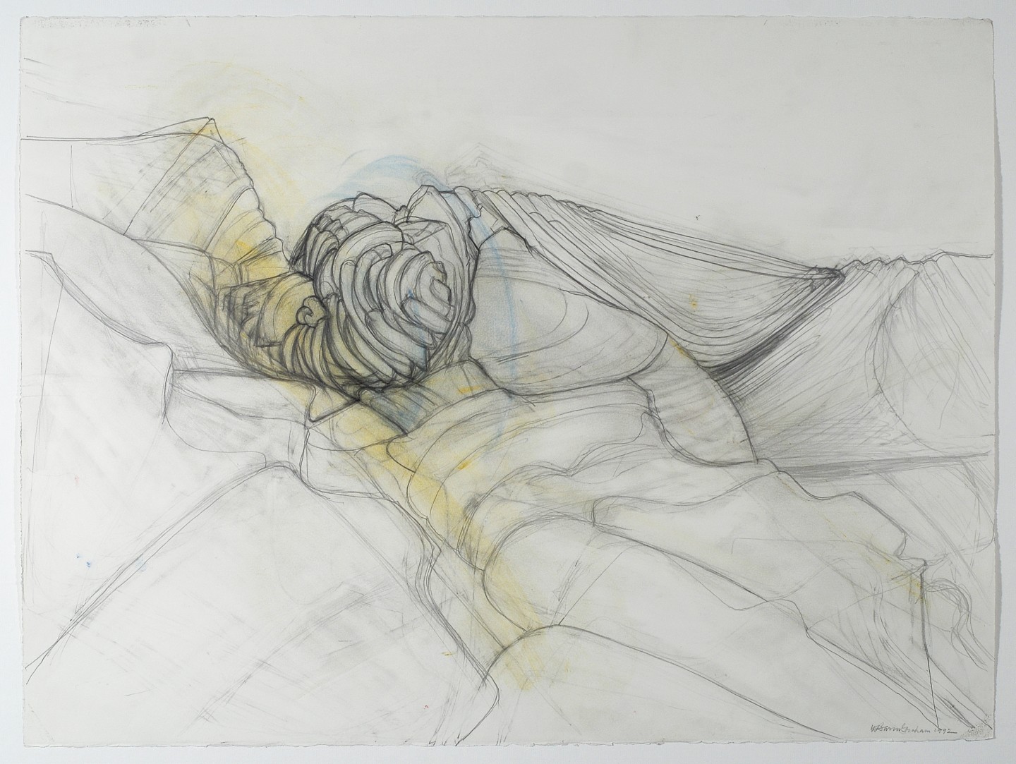 Study Volcanic Rock, Lanzarote, 1992, pencil on paper