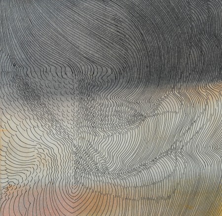 Wind Dance, North Sea, 1979, mixed media on card