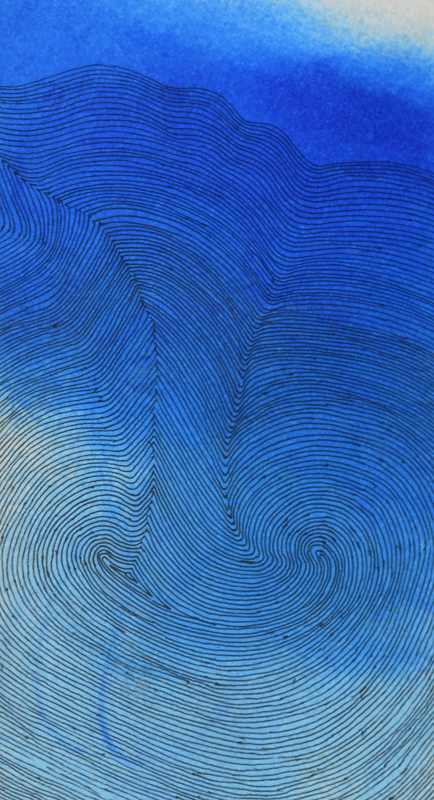 Surge, 1978, mixed media on paper