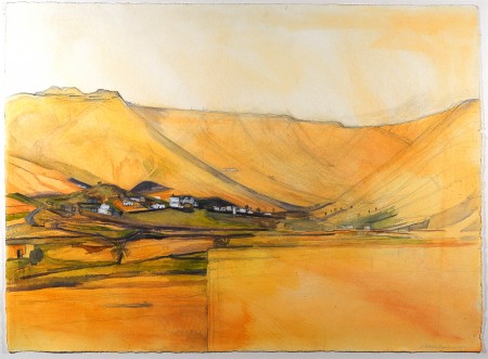 Arrieta (Tabayesco), 1989, pencil/acrylic on paper