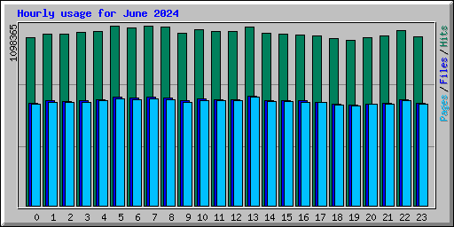Hourly usage for June 2024