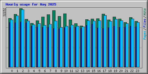 Hourly usage for May 2025